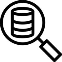 Data Insight Line Icon vector