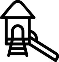 Playground Line Icon vector