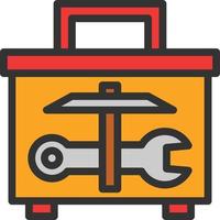 Toolbox Line Filled Icon vector