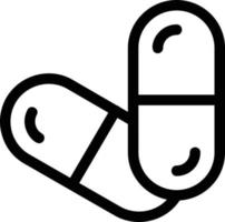 Capsules Line Icon vector