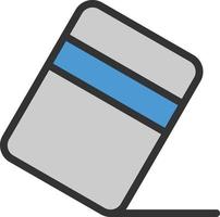 Eraser Line Filled Icon vector