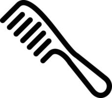 Comb Line Icon vector