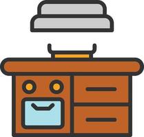 Kitchen Line Filled Icon vector