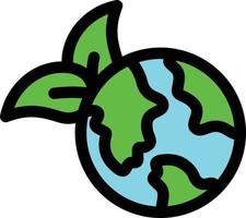 World Eco Day Line Filled Icon vector