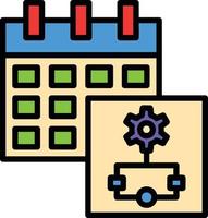 Project Line Filled Icon vector