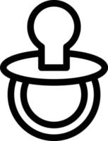 Pacifier Line Icon vector