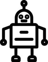 Robot Line Icon vector
