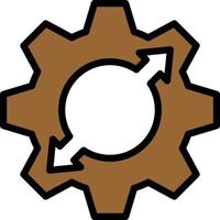 Resolution Line Filled Icon vector