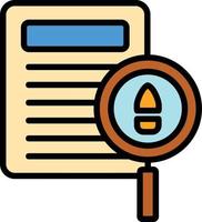 Evidence Line Filled Icon vector