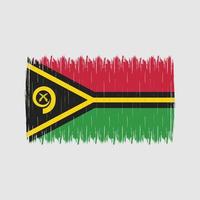 cepillo de la bandera de vanuatu vector