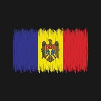 Moldova Flag Brush vector
