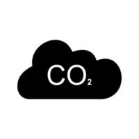 icono de vector de dióxido de carbono