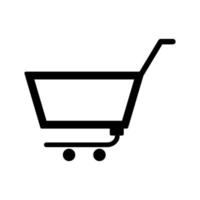 Unique Empty Cart Vector Icon