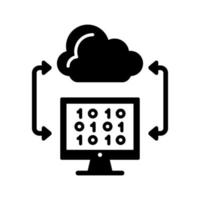 Cloud Coding Vector Icon