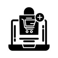 icono de vector de compra