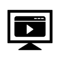 icono de vector de transmisión de video