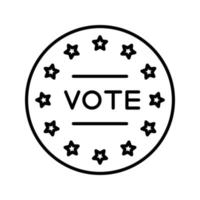 icono de vector de voto