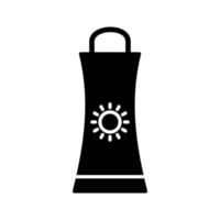 Sunblock Cream Vector Icon