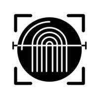 Fingerprint Scanner Vector Icon