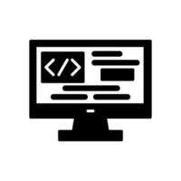 icono de vector de codificación