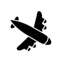 Landing Airplane Vector Icon
