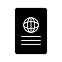 icono de vector de informe global único