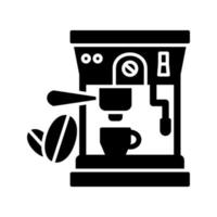 icono de vector de máquina de café