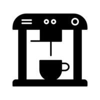 icono de vector de máquina de café único