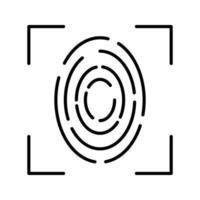 Fingerprint Vector Icon