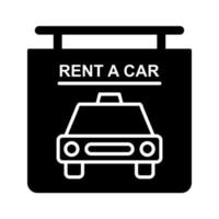 Rent a Car Vector Icon