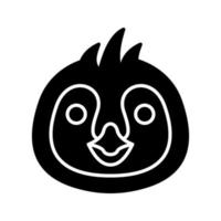 icono de vector de pingüino