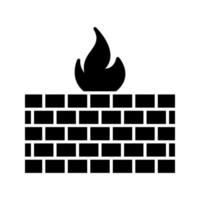 icono de vector de firewall