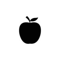 vector de logotipo de manzana saludable