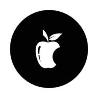 vector de logotipo de manzana saludable