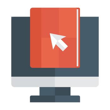 Trendy E book vector