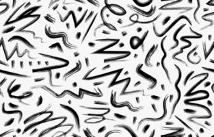 Seamless Handdrawn Brush Strokes vector