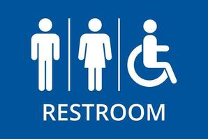restroom icon sign isolated. Toilet sign. vector