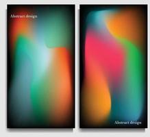 Set of covers design templates with vibrant gradient background. Trendy modern design. vector