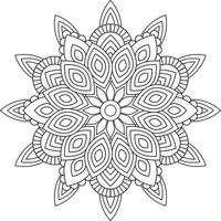 Floral mandala design vector illustration