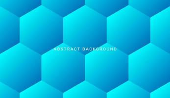 Abstract polygon background in blue gradient color vector