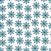 Seamless christmas snowflake background. Winter Snow Flakes hand drawing Seamless pattern vector