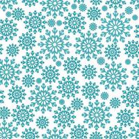 Seamless christmas snowflake background. Winter Snow Flakes hand drawing Seamless pattern vector