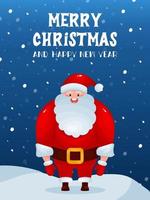 Christmas card, Santa Claus. Merry christmas vector