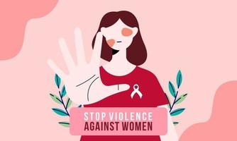 Stop Violence Against Women Banner Background vector