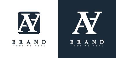 Modern and simple Letter AA Logo, suitable for any business with A or AA initials. vector