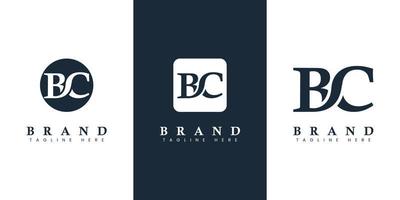 logotipo moderno y sencillo de la letra bc, adecuado para cualquier negocio con las iniciales bc o cb. vector