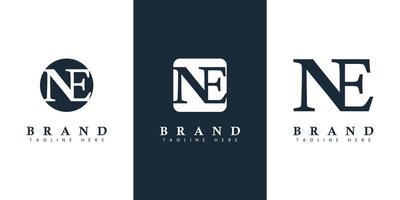 Modern and simple Letter NE Logo, suitable for any business with NE or EN initials. vector