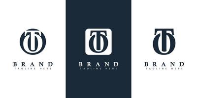 Modern and simple Letter OT Logo, suitable for any business with OT or TO initials. vector