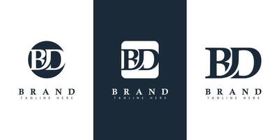 Modern and simple Letter BD Logo, suitable for any business with BC or DB initials. vector