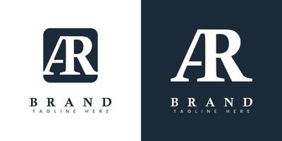 Modern and simple Letter AR Logo, suitable for any business with AR or RA initials. vector